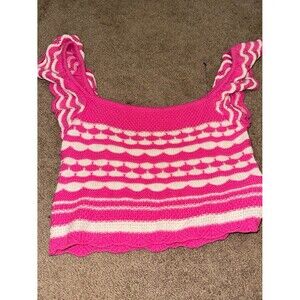 Blu pepper pink striped top